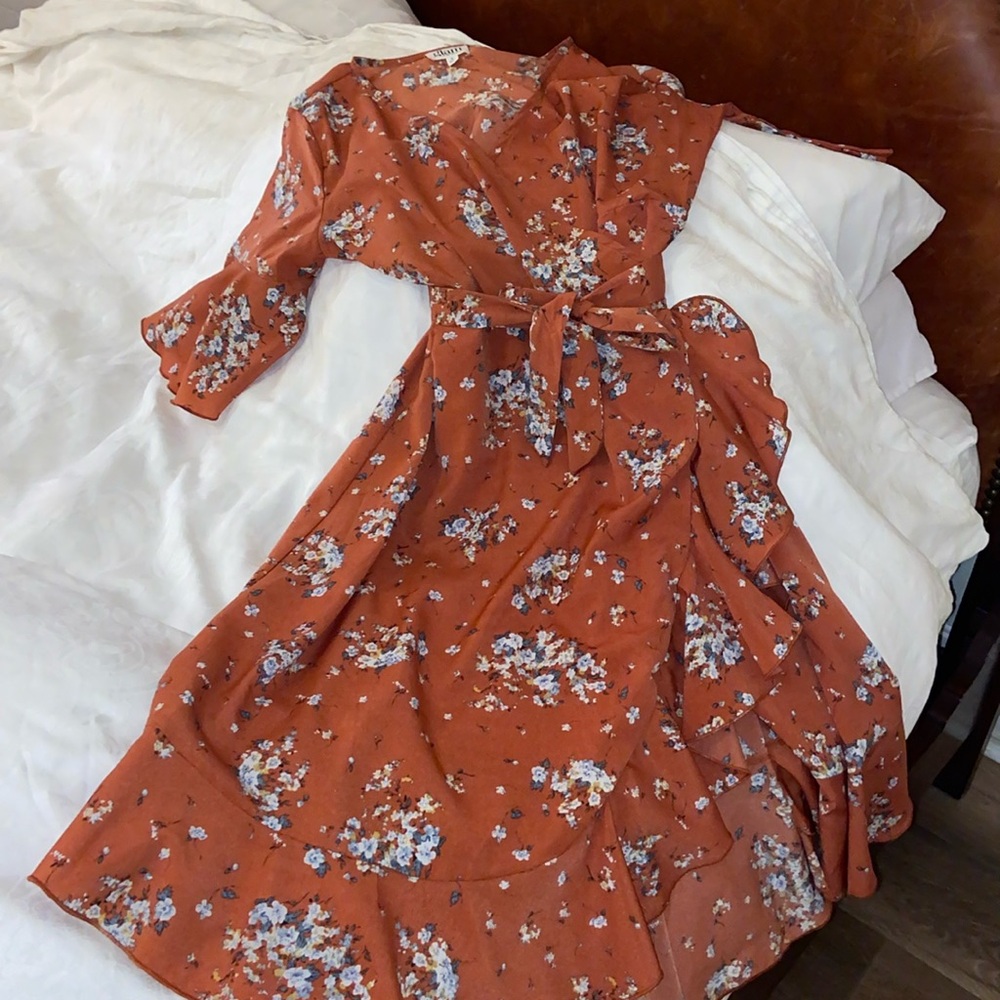 Glam Wrap Dress